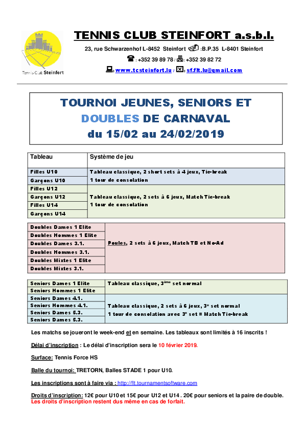 sf tournoi carnaval 2019