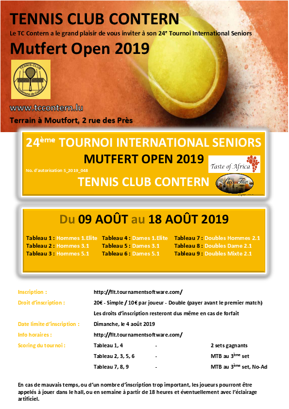 Affiche Mutfert Open 2019