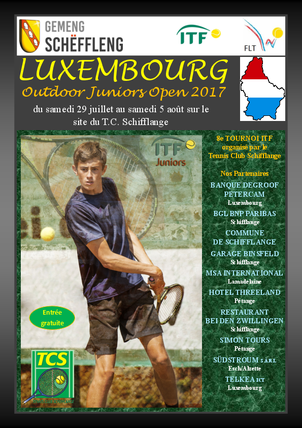 Affiche LUXEMBOURG JUNIORS OPEN 2017
