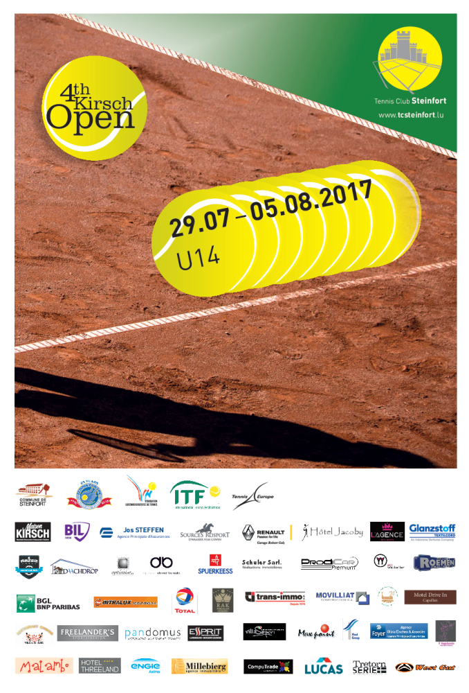 Poster Tennis A3 2017-1 Kirsch Open