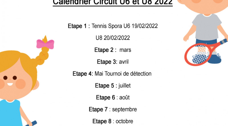 calendrier circuit 2022