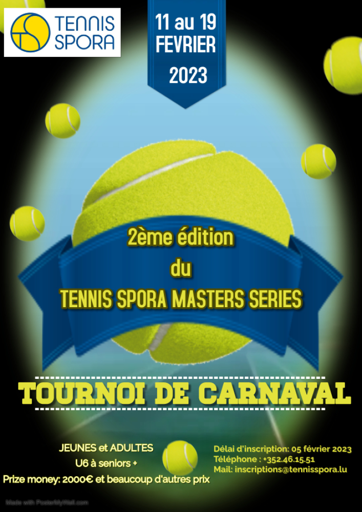 Tennis Spora Tournois de Carnaval Masters Series 2023