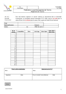FLT006 - Demande Tournoi