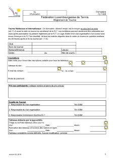 FLT005 - Demande Tournoi