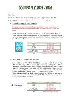 Coupe FLT 2025 - 2026